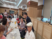 장로회장님 인사 봉사